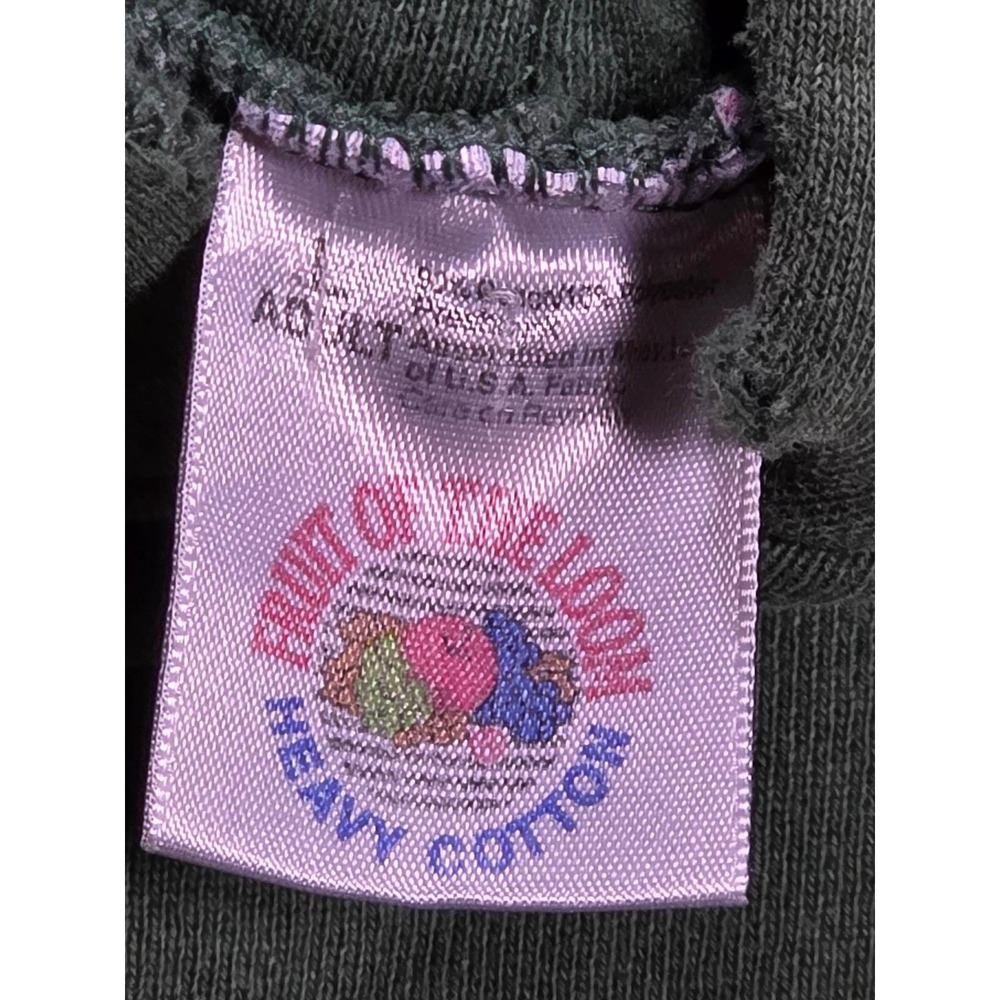 Vintage Fruit of the Loom Bontrager Cycles Bike Sport Green Hoodie Mens L - Picture 9 of 14